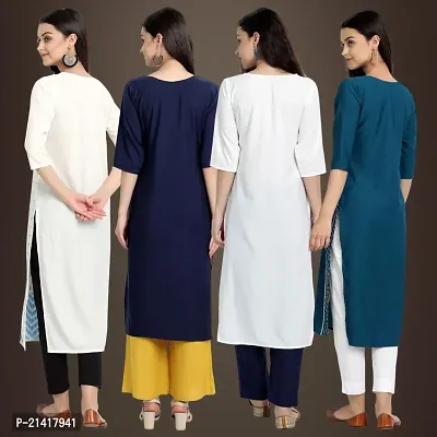 Fancy Crepe Kurtis for Women Pack Of 4-thumb2