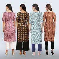 Women Stylish Crepe Straight Kurta-thumb1