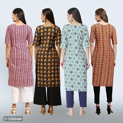 Women Stylish Crepe Straight Kurta-thumb2