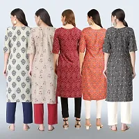 Women Stylish Crepe Printed Staright Kurta-thumb1