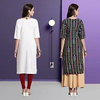 Fancy Crepe Kurtas For Women Pack Of 2-thumb1