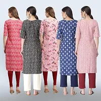 Women Stylish Crepe Printed Staright Kurta-thumb1