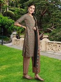 Fancy Cotton Blend Kurta Bottom And Dupatta Set For Women-thumb4