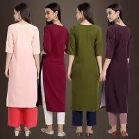 Fancy Crepe Kurtis for Women Pack Of 4-thumb1