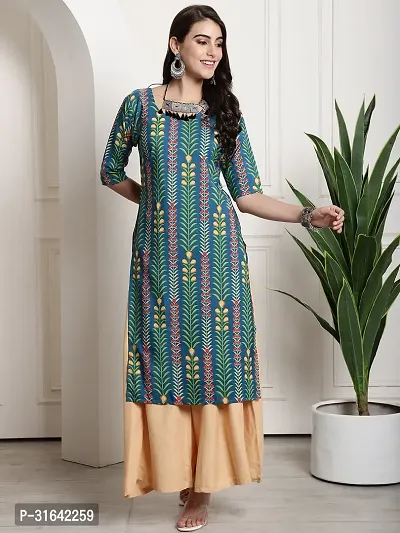 Stylish Multicoloured Crepe Kurta For Women Pack of 5-thumb5