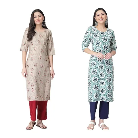 Classic Crepe Kurtis For Women Combo Pack Of 2