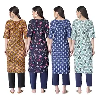 New Crepe Combo Printed Kurtis For Women Pack Of 4-thumb1