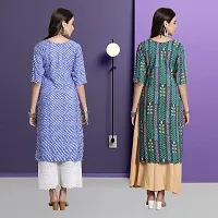 Fancy Crepe Kurtas For Women Pack Of 2-thumb1