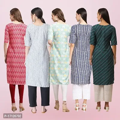 Women Stylish Crepe Printed Straight Kurta-thumb2