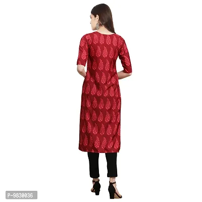 Women Crepe Digital Printed Straight Kurti  Pack of 6-thumb4