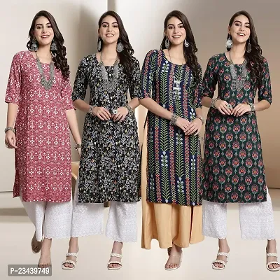 Fancy Crepe Kurtis for Women Pack Of 4