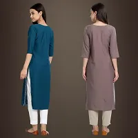 Fancy Crepe Kurtis for Women Pack Of 2-thumb1