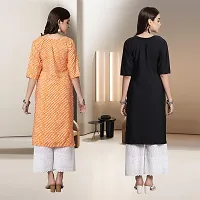 Fancy Rayon Kurtis For Women Pack Of 2-thumb1