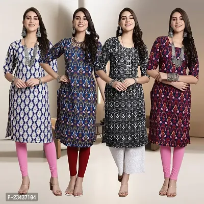 Fancy Crepe Kurtis for Women Pack Of 4