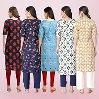 Women Stylish Crepe Printed Straight Kurta-thumb1