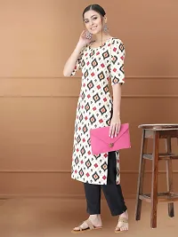 Women Stylish Crepe Printed Straight Kurta-thumb1