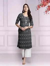 Attractive Multicoloured Printed Crepe Kurta Combo Of 2-thumb2