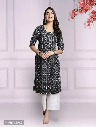 Attractive Multicoloured Printed Crepe Kurta Combo Of 2-thumb3