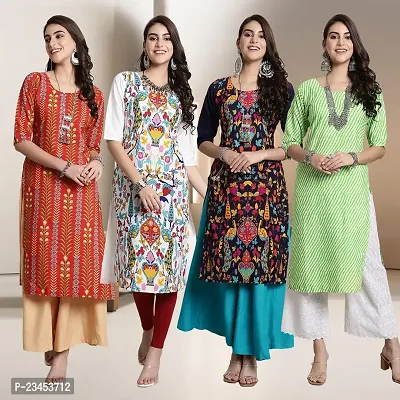 Fancy Crepe Kurtis for Women Pack Of 4