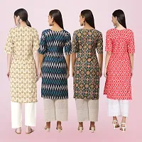 Women Stylish Crepe Printed Straight Kurta-thumb1