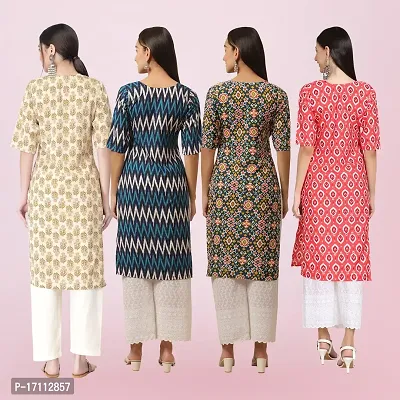 Women Stylish Crepe Printed Straight Kurta-thumb2