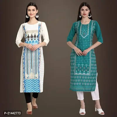 Fancy Crepe Kurtis for Women Pack Of 2