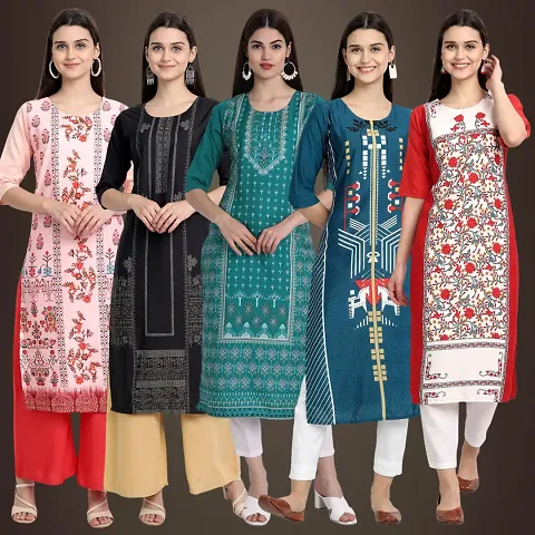 Stylish Fancy Kurtis For Women Pack Of 5