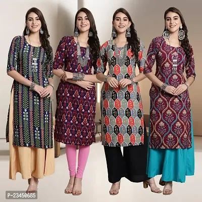 Fancy Crepe Kurtis for Women Pack Of 4