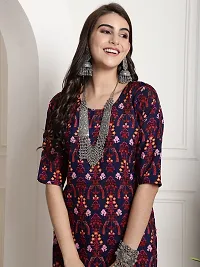 Stylish Multicoloured Crepe Printed Kurta For Women Combo Of 2-thumb2