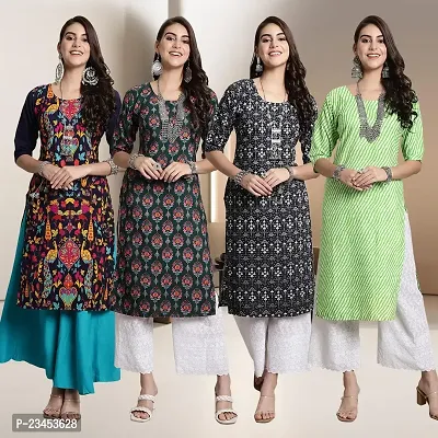 Fancy Crepe Kurtis for Women Pack Of 4