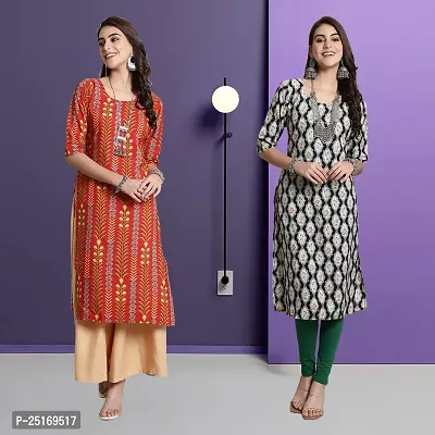 Fancy Crepe Kurtas For Women Pack Of 2