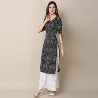 Stylish Women Crepe Straight Kurta-thumb1