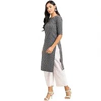 Stylish Women Crepe Straight Kurta-thumb1