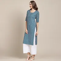 Stylish Women Crepe Straight Kurta-thumb1