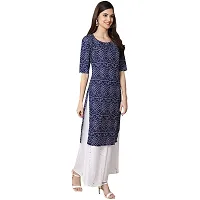 Stylish Women Crepe Straight Kurta-thumb1