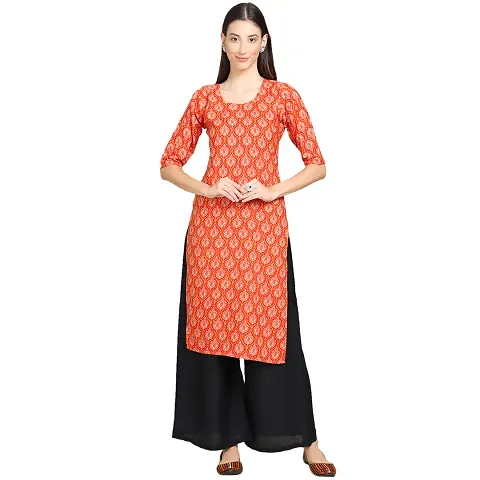 Stylish Crepe Embroidered Kurta For Women