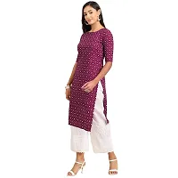 Stylish Women Crepe Straight Kurta-thumb1