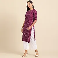 Stylish Women Crepe Straight Kurta-thumb1