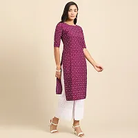 Stylish Women Crepe Straight Kurta-thumb2