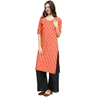 Stylish Women Crepe Straight Kurta-thumb1