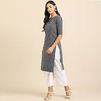 Stylish Women Crepe Straight Kurta-thumb1