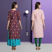 Fancy Crepe Kurtas For Women Pack Of 2-thumb1