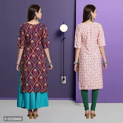 Fancy Crepe Kurtas For Women Pack Of 2-thumb2