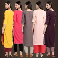 Fancy Crepe Kurtis For Women Pack Of 5-thumb1