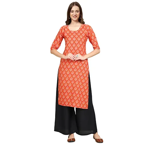 Stylish Crepe Embroidered Kurta For Women