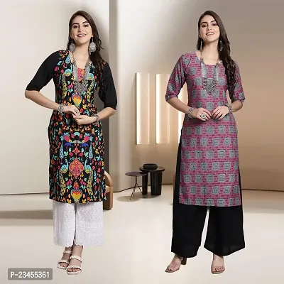 Fancy Rayon Kurtis For Women Pack Of 2