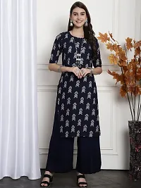 Fancy Crepe Printed Kurtas For Women Pack Of 6-thumb2