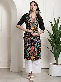 Stylish Multicoloured Crepe Kurta For Women Combo Of 3-thumb3