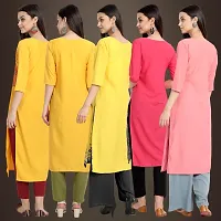 Fancy Crepe Kurtis For Women Pack Of 5-thumb1