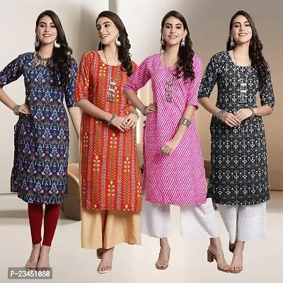 Fancy Crepe Kurtis for Women Pack Of 4